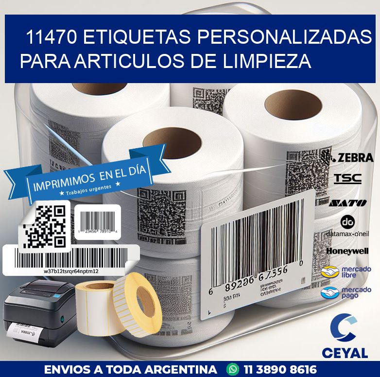 11470 ETIQUETAS PERSONALIZADAS PARA ARTICULOS DE LIMPIEZA