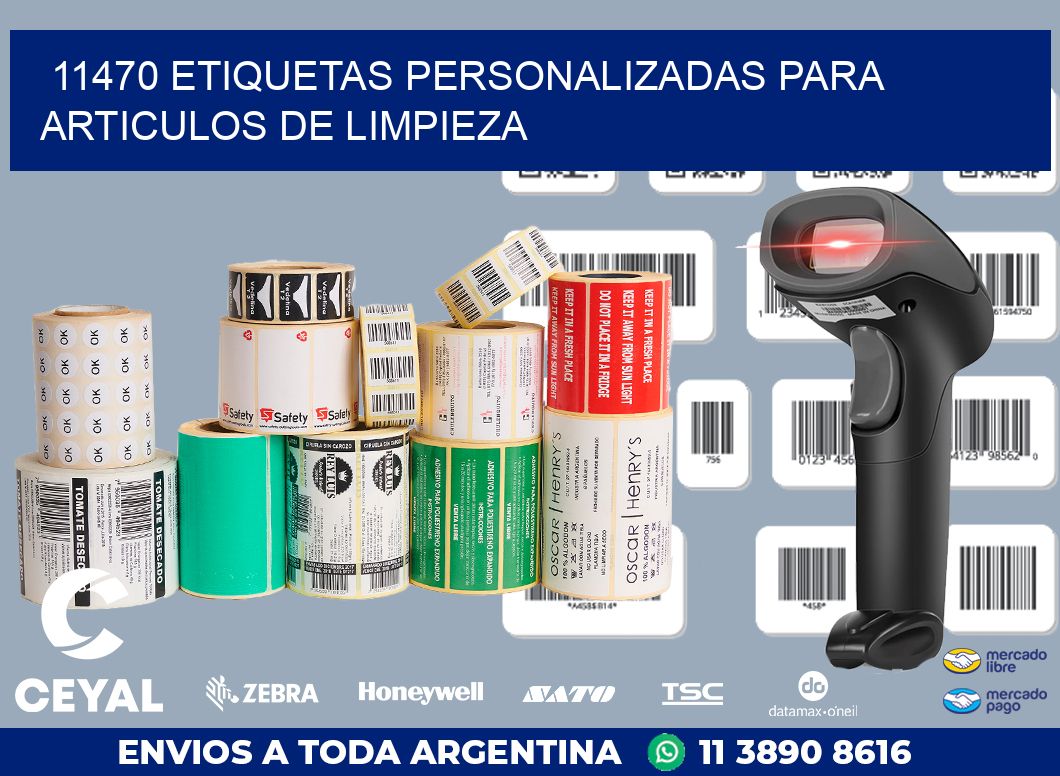 11470 ETIQUETAS PERSONALIZADAS PARA ARTICULOS DE LIMPIEZA