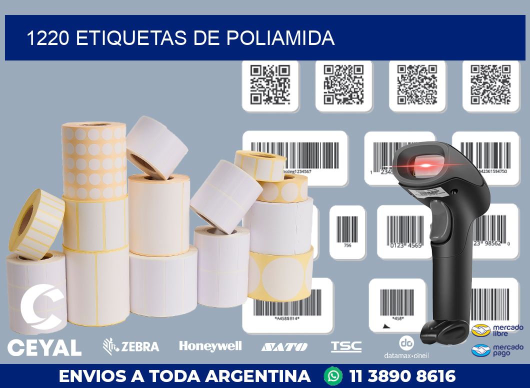 1220 ETIQUETAS DE POLIAMIDA