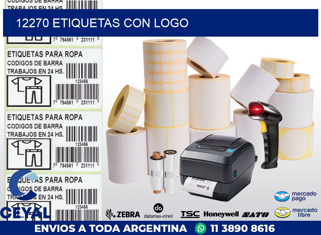 12270 ETIQUETAS CON LOGO