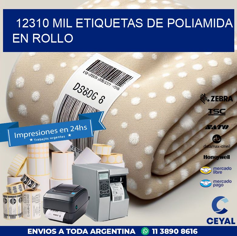 12310 MIL ETIQUETAS DE POLIAMIDA EN ROLLO