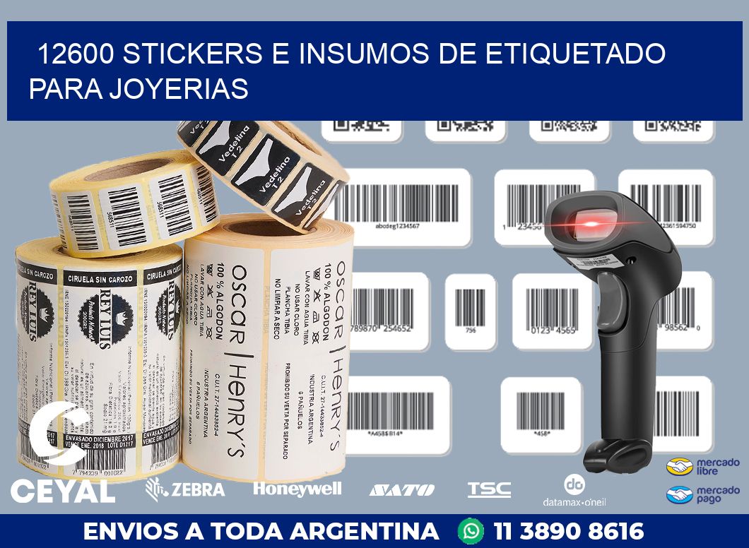 12600 STICKERS E INSUMOS DE ETIQUETADO PARA JOYERIAS