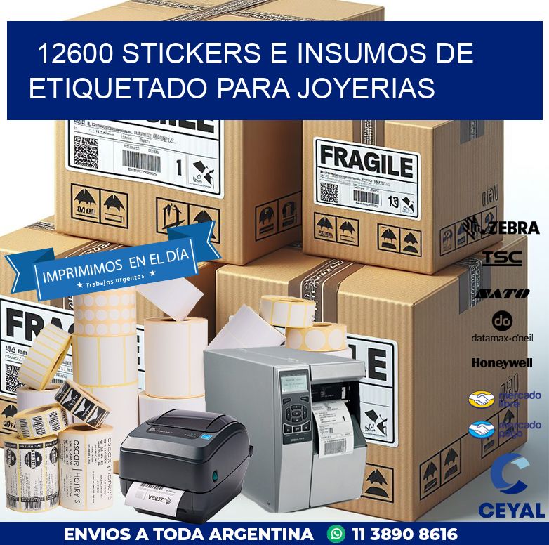 12600 STICKERS E INSUMOS DE ETIQUETADO PARA JOYERIAS