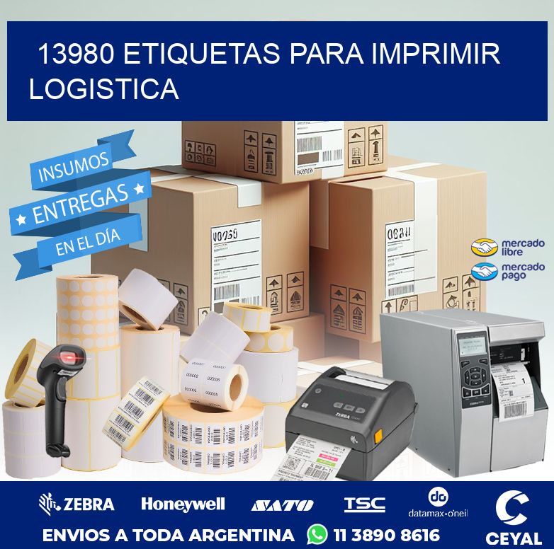 13980 ETIQUETAS PARA IMPRIMIR LOGISTICA