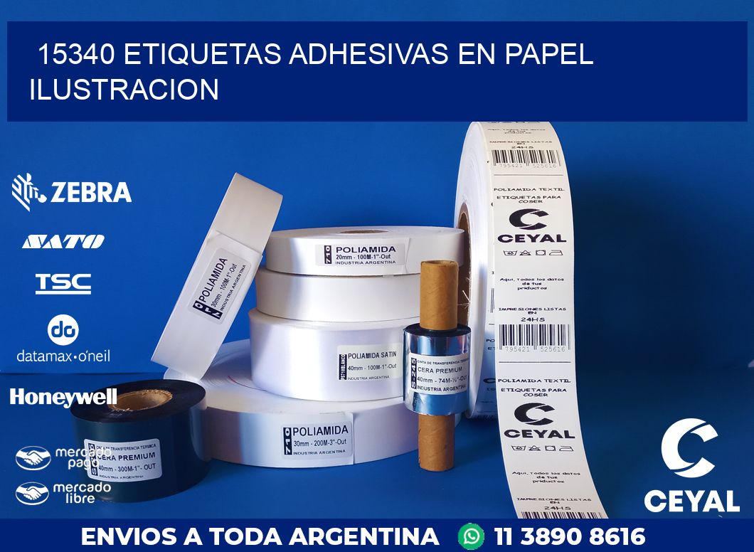 15340 ETIQUETAS ADHESIVAS EN PAPEL ILUSTRACION
