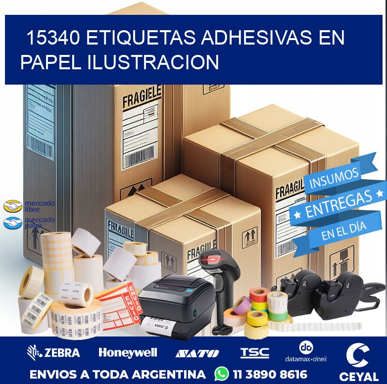 15340 ETIQUETAS ADHESIVAS EN PAPEL ILUSTRACION