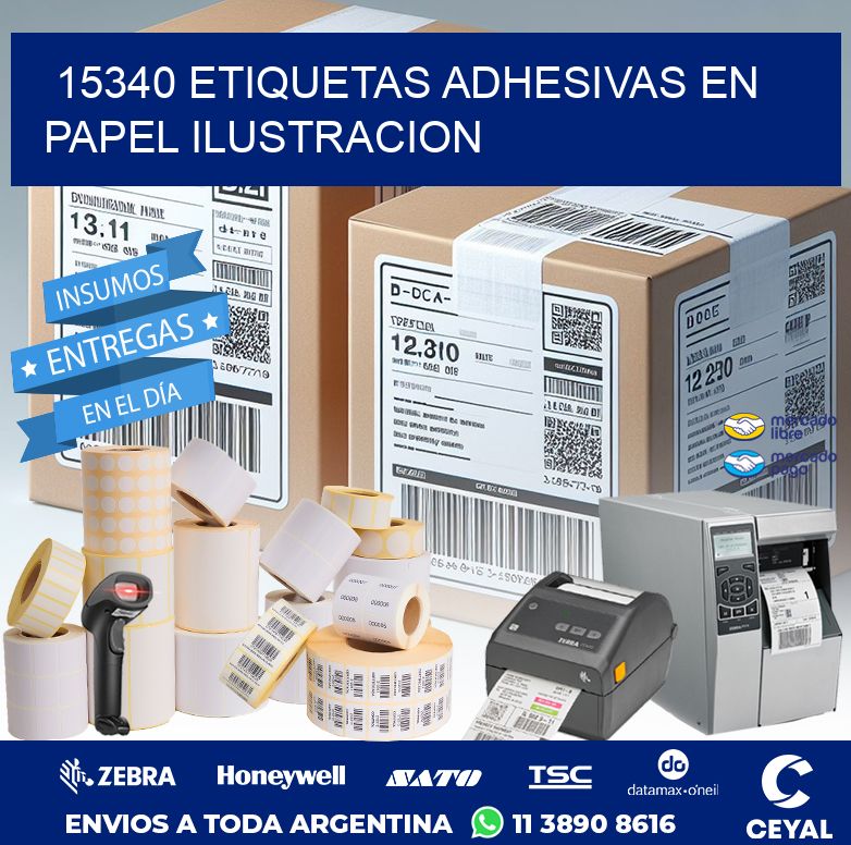 15340 ETIQUETAS ADHESIVAS EN PAPEL ILUSTRACION