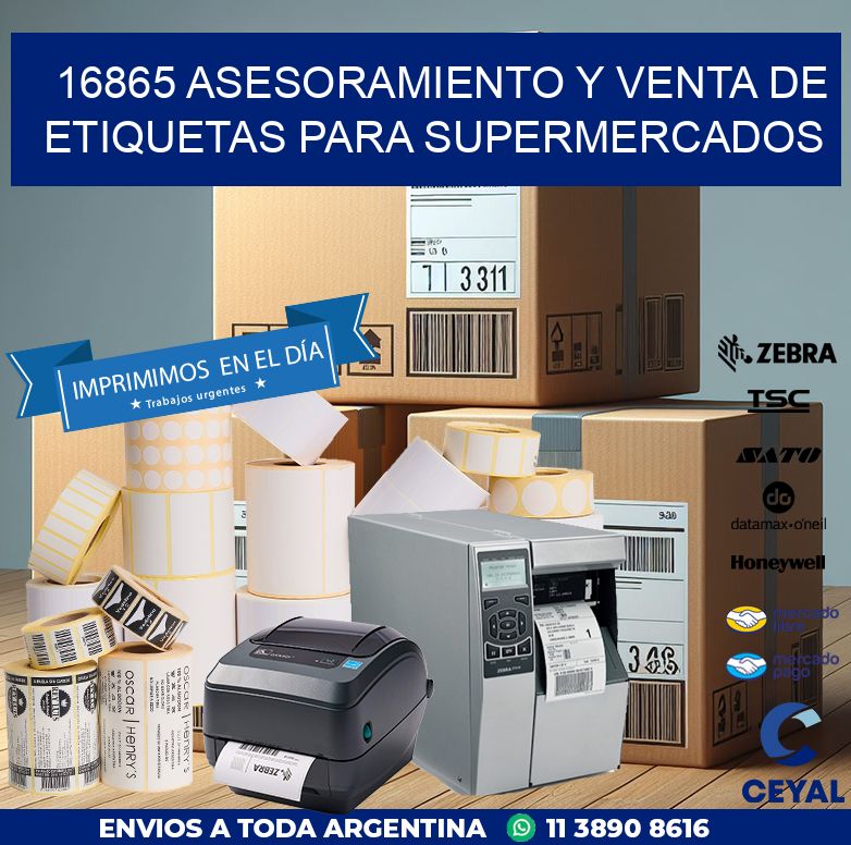16865 ASESORAMIENTO Y VENTA DE ETIQUETAS PARA SUPERMERCADOS
