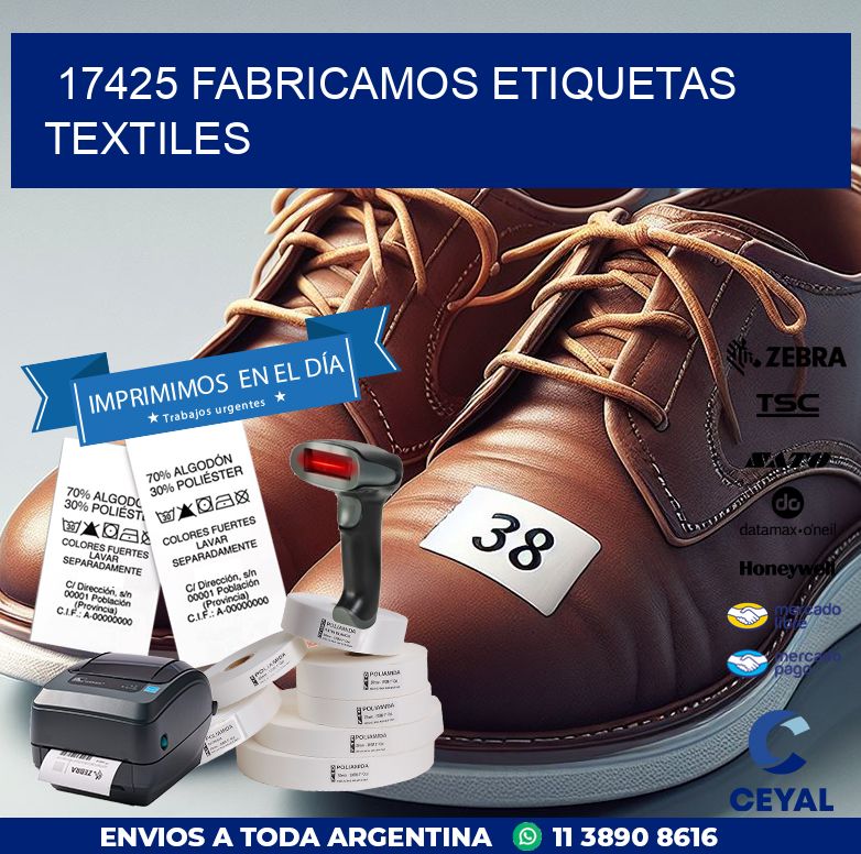 17425 FABRICAMOS ETIQUETAS TEXTILES