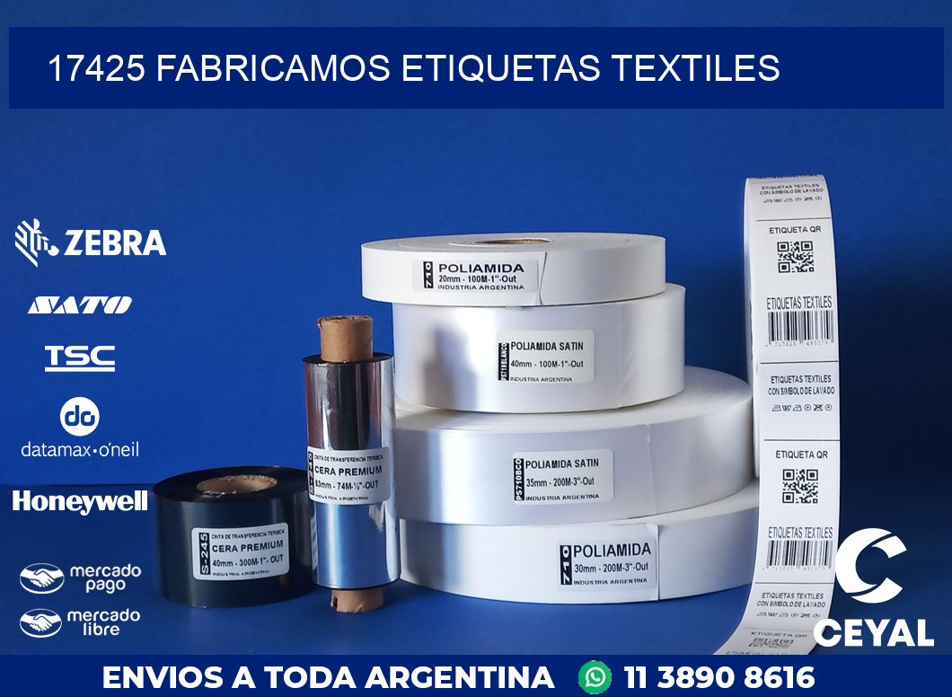 17425 FABRICAMOS ETIQUETAS TEXTILES