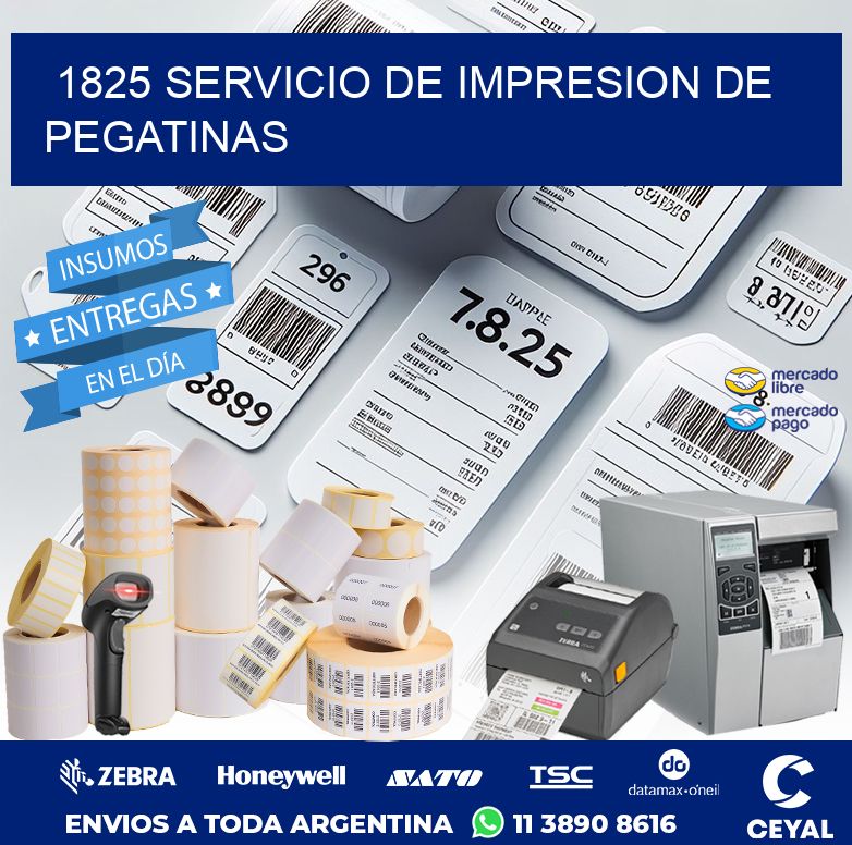 1825 SERVICIO DE IMPRESION DE PEGATINAS