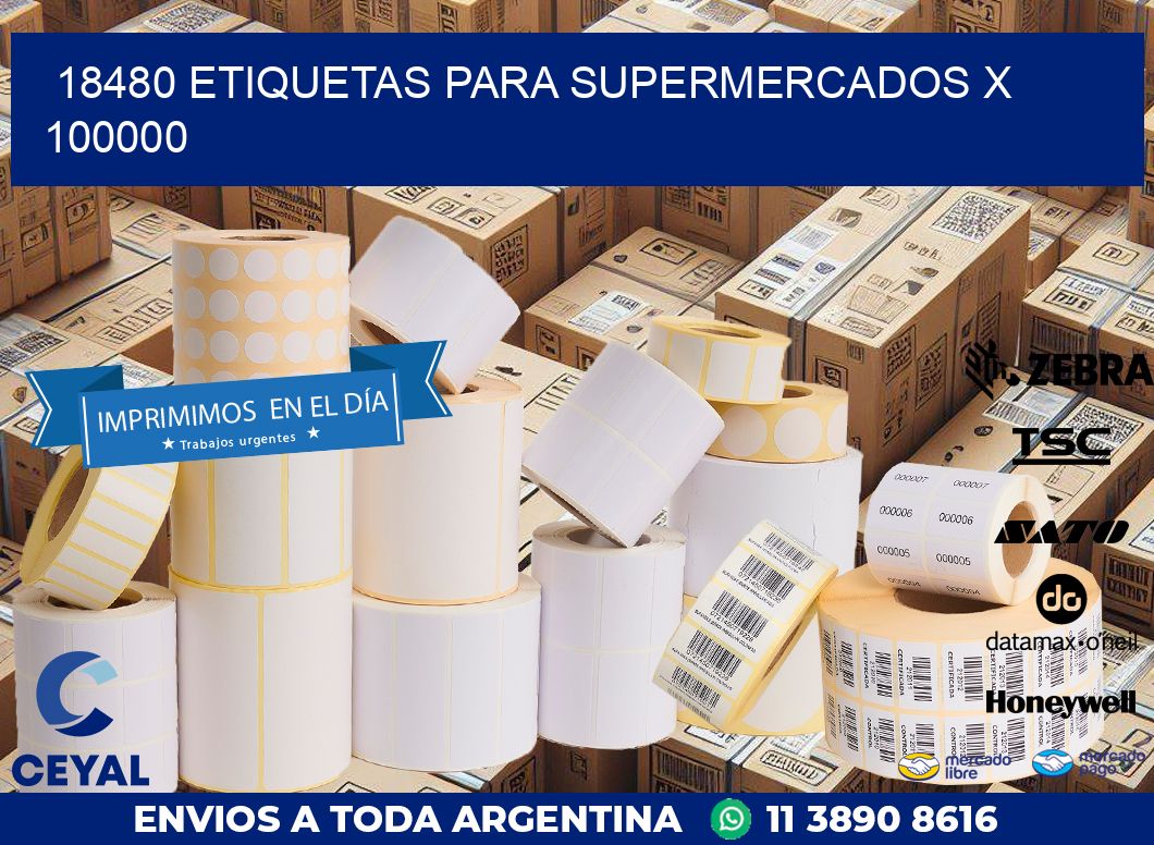 18480 ETIQUETAS PARA SUPERMERCADOS X 100000