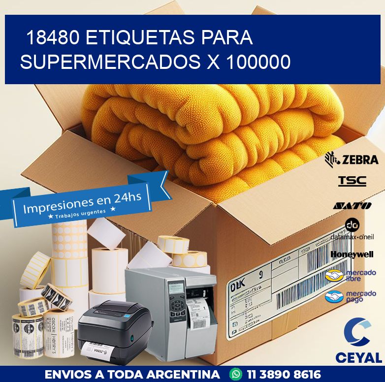 18480 ETIQUETAS PARA SUPERMERCADOS X 100000