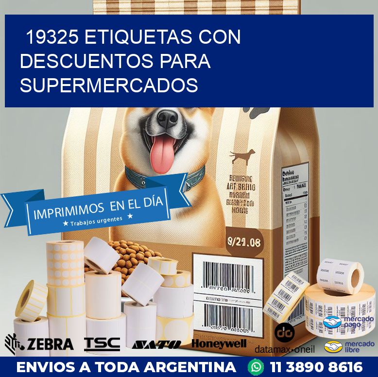 19325 ETIQUETAS CON DESCUENTOS PARA SUPERMERCADOS