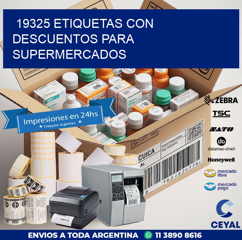 19325 ETIQUETAS CON DESCUENTOS PARA SUPERMERCADOS