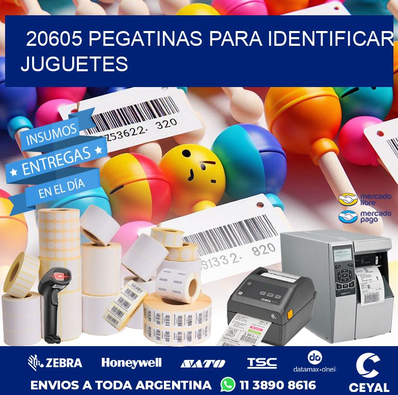 20605 PEGATINAS PARA IDENTIFICAR JUGUETES