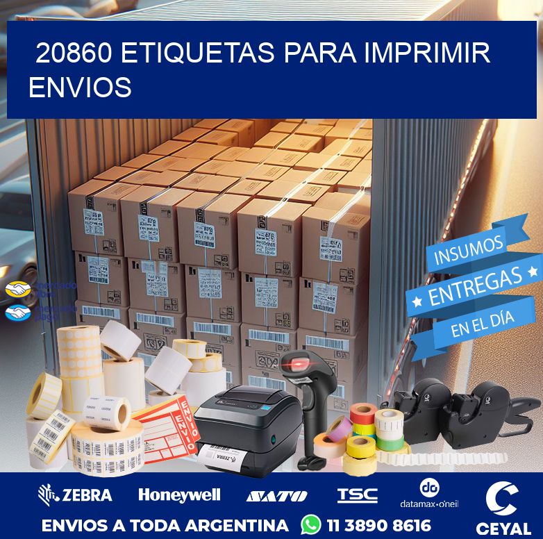 20860 ETIQUETAS PARA IMPRIMIR ENVIOS
