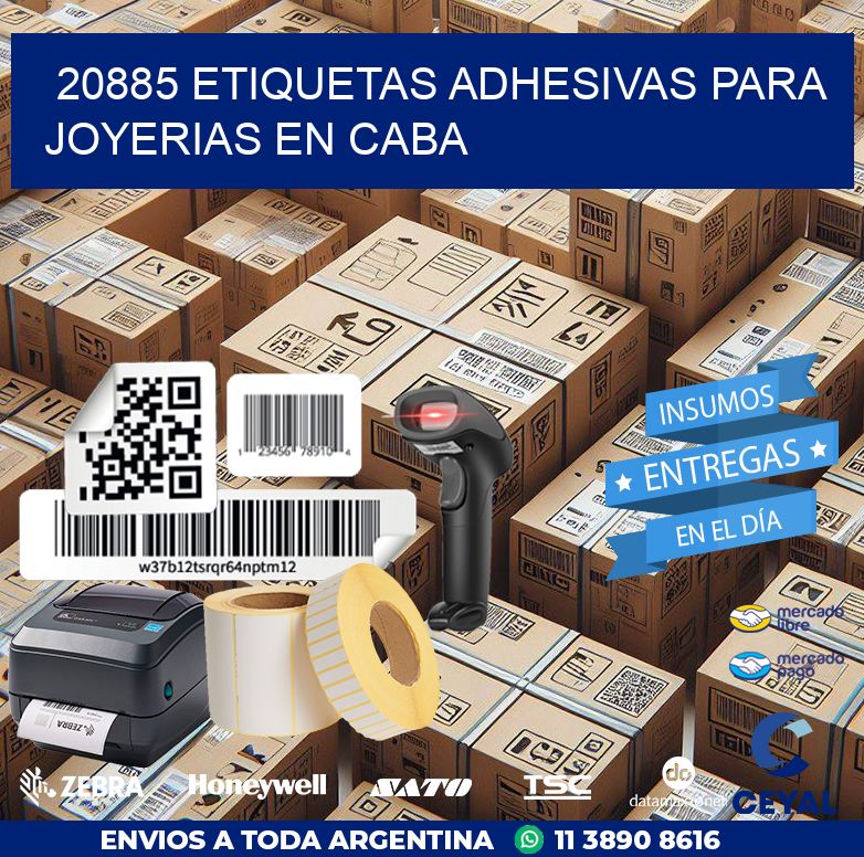 20885 ETIQUETAS ADHESIVAS PARA JOYERIAS EN CABA