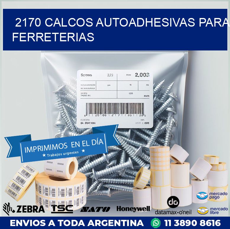 2170 CALCOS AUTOADHESIVAS PARA FERRETERIAS