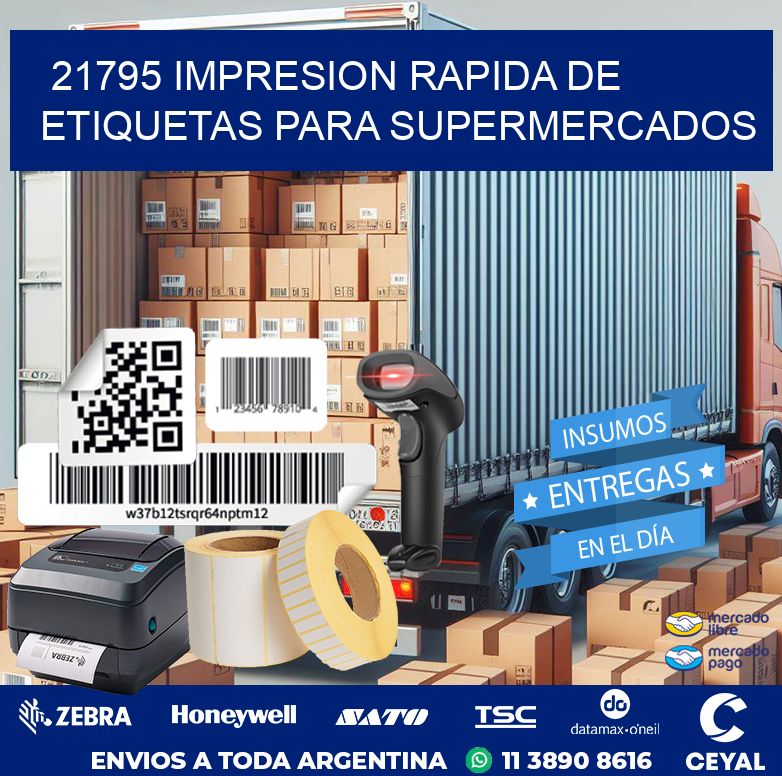 21795 IMPRESION RAPIDA DE ETIQUETAS PARA SUPERMERCADOS