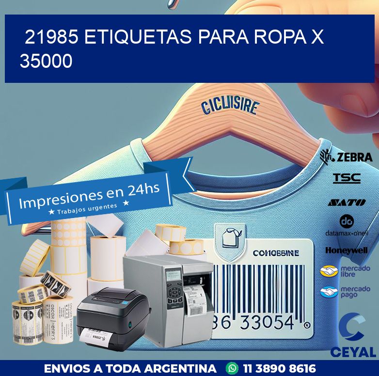 21985 ETIQUETAS PARA ROPA X 35000