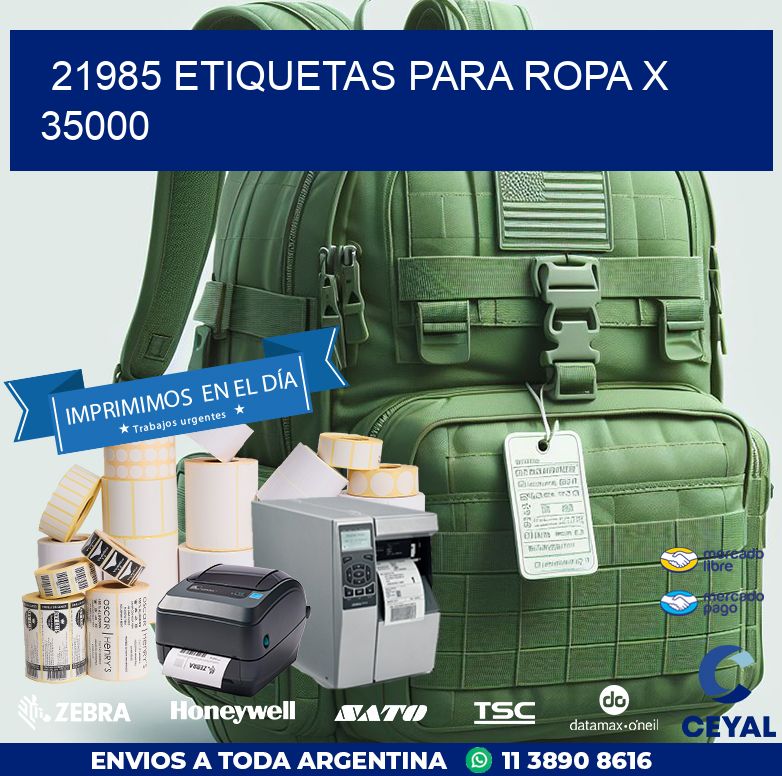21985 ETIQUETAS PARA ROPA X 35000