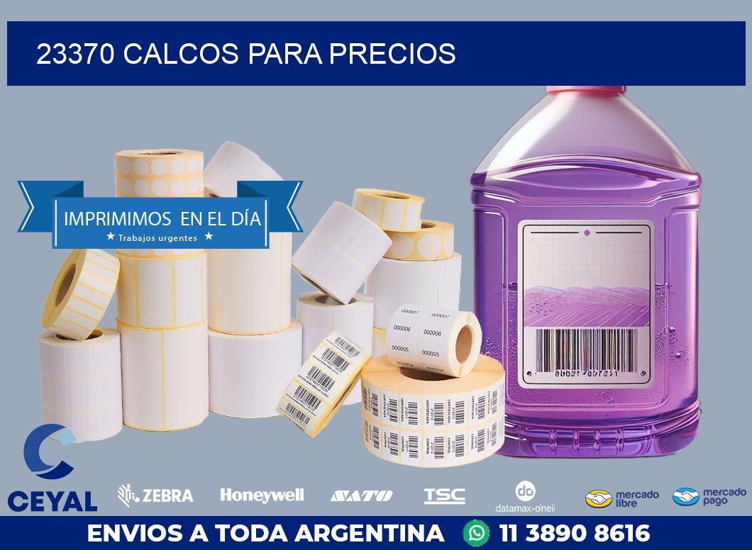 23370 CALCOS PARA PRECIOS