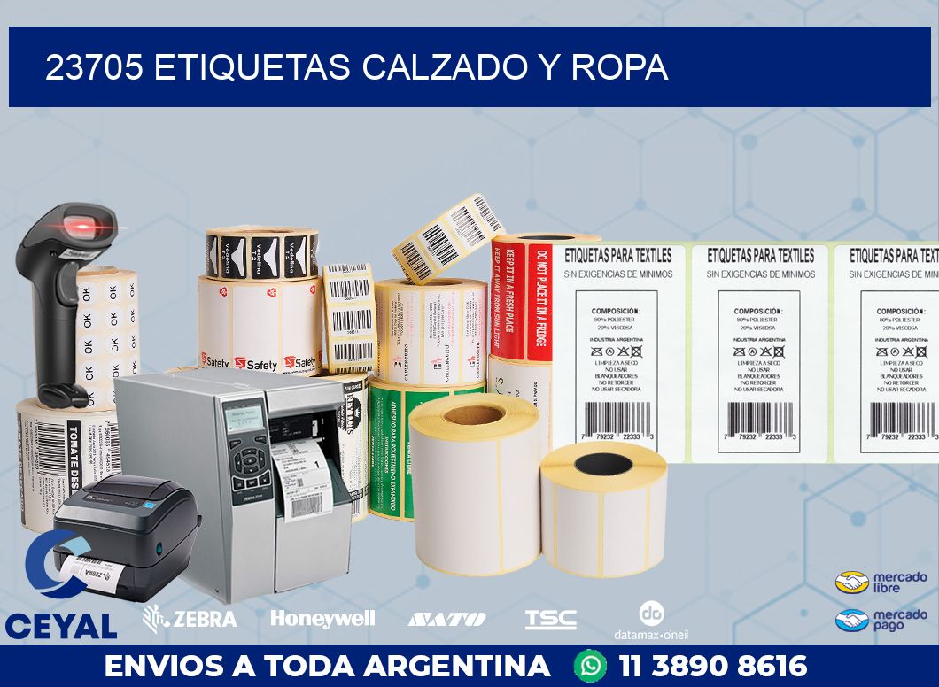 23705 ETIQUETAS CALZADO Y ROPA