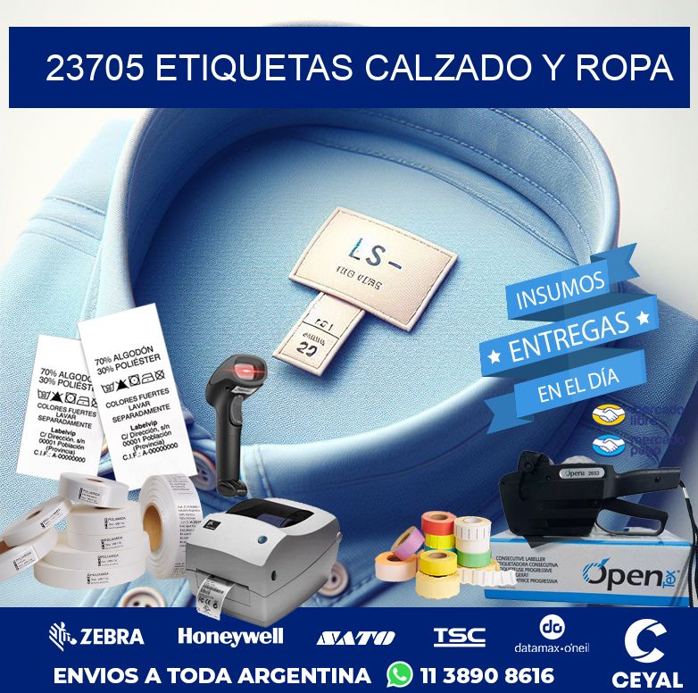 23705 ETIQUETAS CALZADO Y ROPA