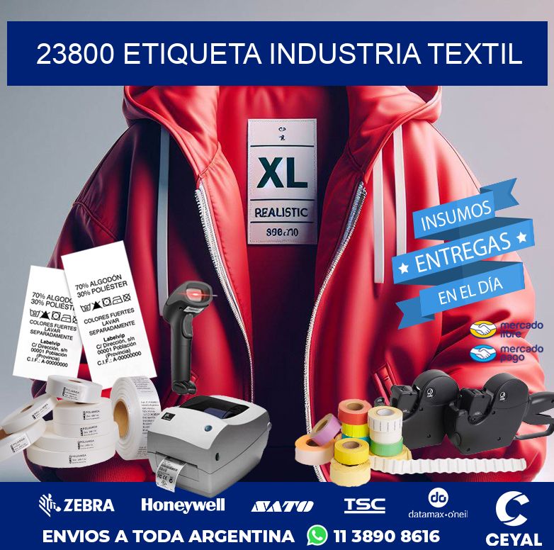 23800 ETIQUETA INDUSTRIA TEXTIL