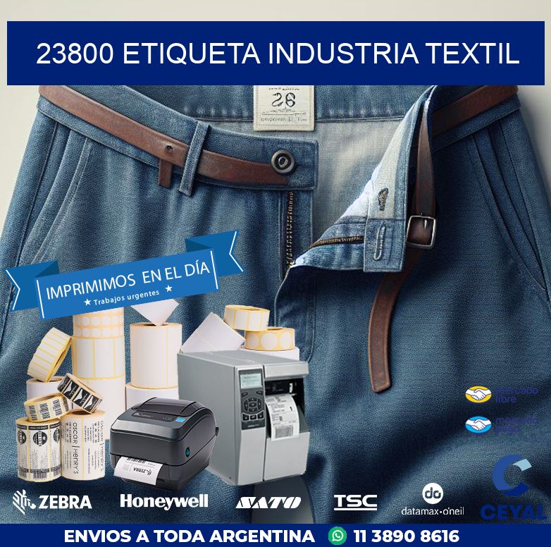 23800 ETIQUETA INDUSTRIA TEXTIL