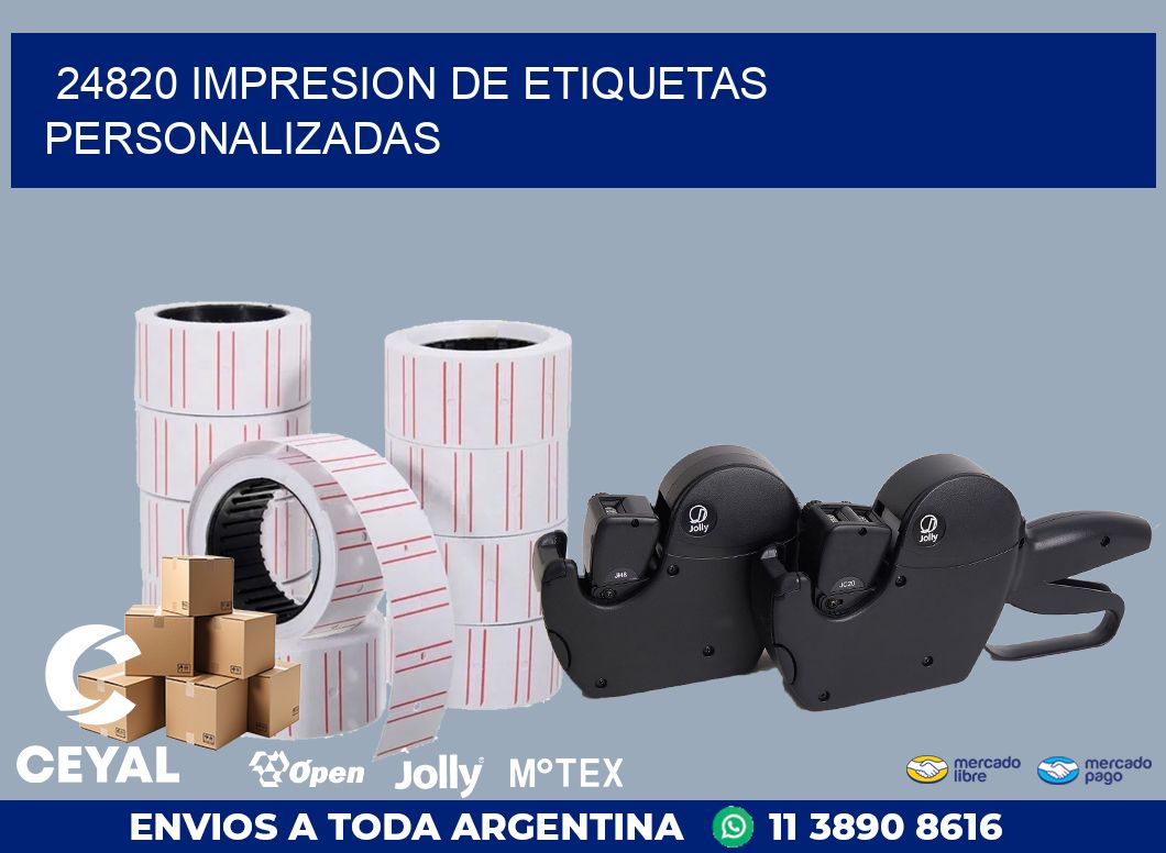 24820 IMPRESION DE ETIQUETAS PERSONALIZADAS