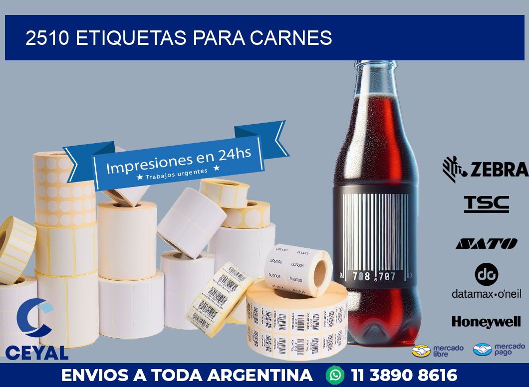 2510 ETIQUETAS PARA CARNES