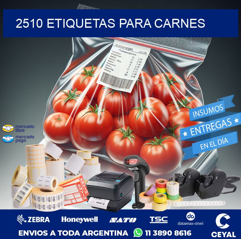 2510 ETIQUETAS PARA CARNES