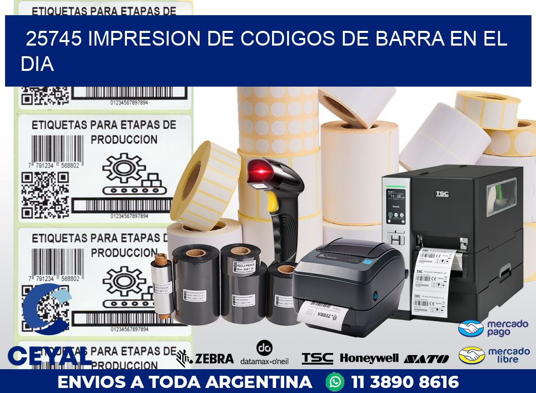 25745 IMPRESION DE CODIGOS DE BARRA EN EL DIA