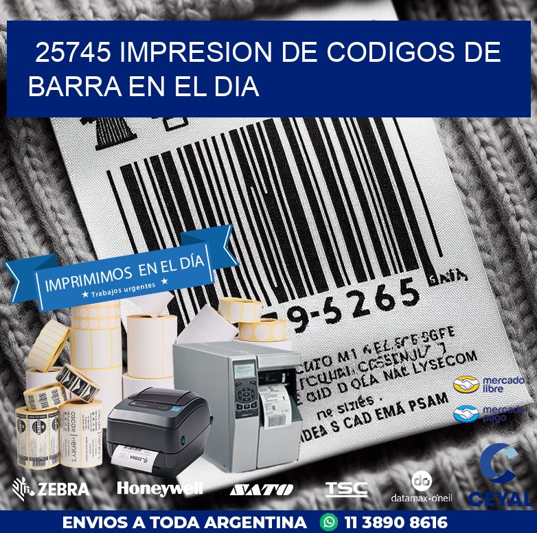 25745 IMPRESION DE CODIGOS DE BARRA EN EL DIA