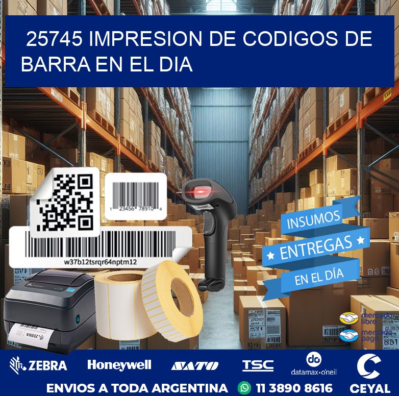 25745 IMPRESION DE CODIGOS DE BARRA EN EL DIA