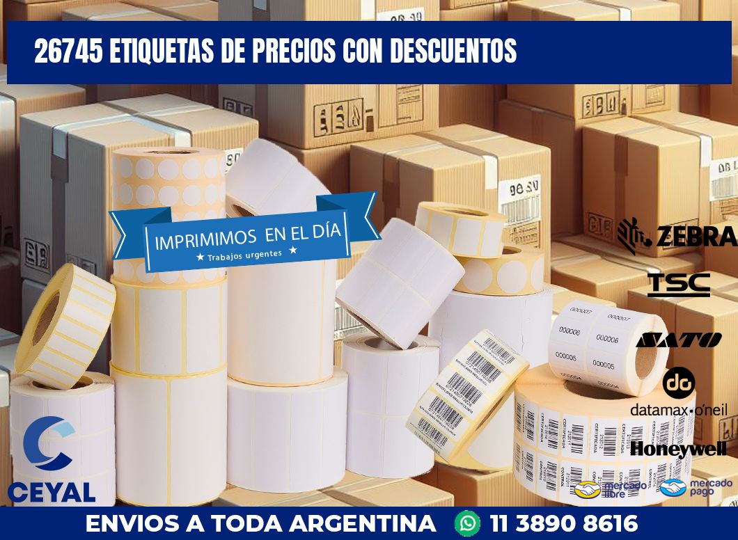 26745 ETIQUETAS DE PRECIOS CON DESCUENTOS