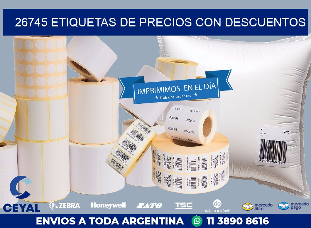 26745 ETIQUETAS DE PRECIOS CON DESCUENTOS