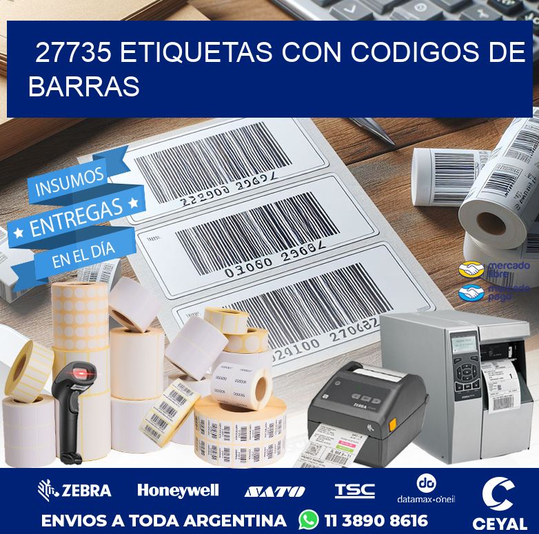 27735 ETIQUETAS CON CODIGOS DE BARRAS