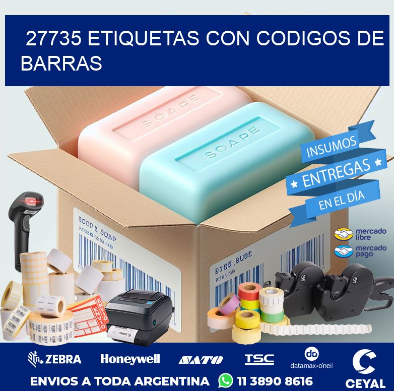 27735 ETIQUETAS CON CODIGOS DE BARRAS