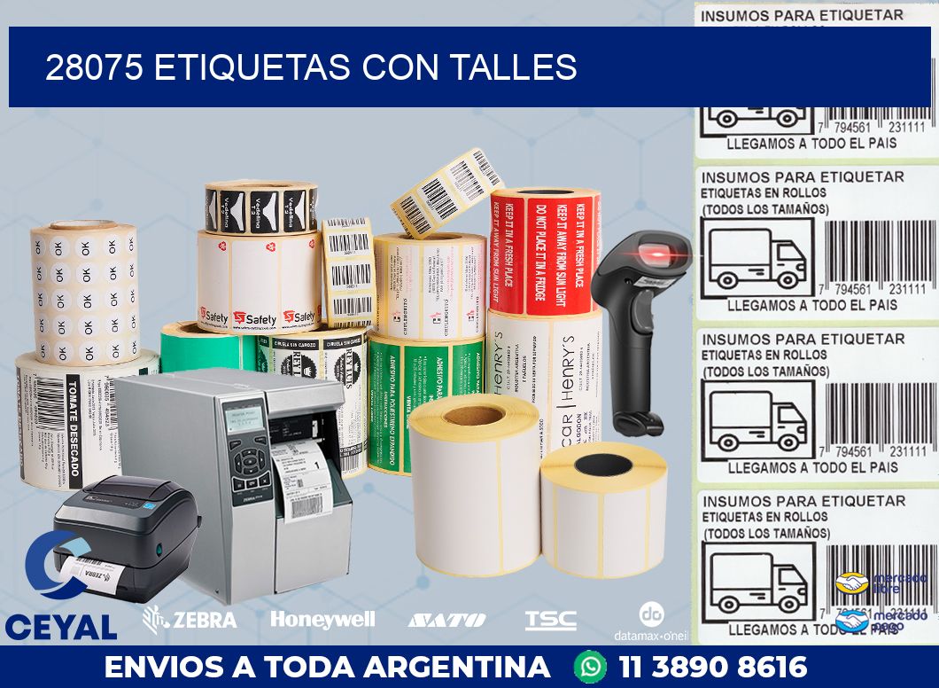 28075 ETIQUETAS CON TALLES