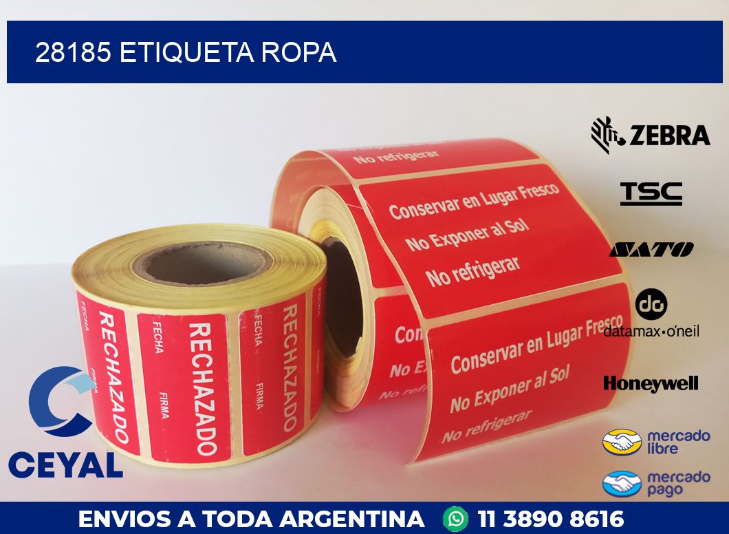 28185 ETIQUETA ROPA