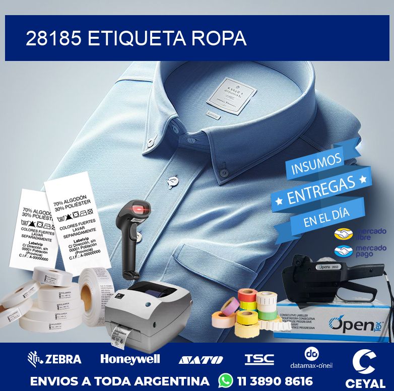 28185 ETIQUETA ROPA