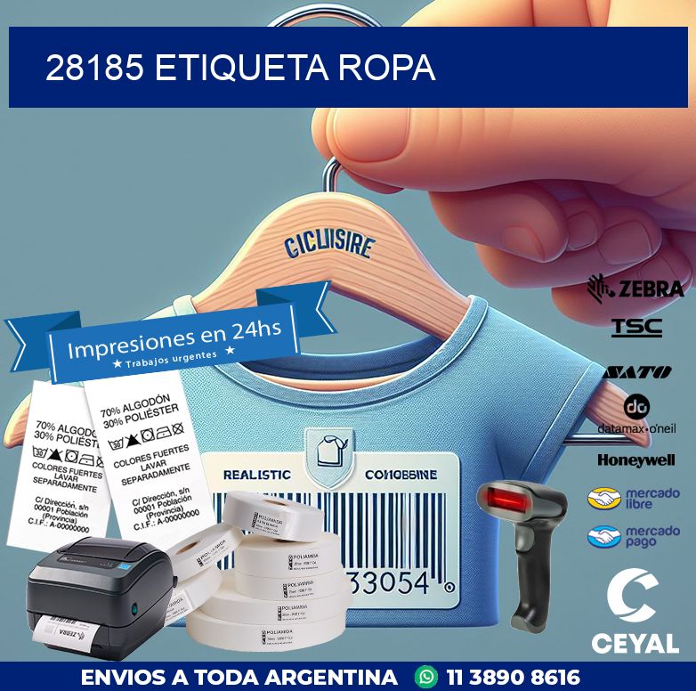 28185 ETIQUETA ROPA