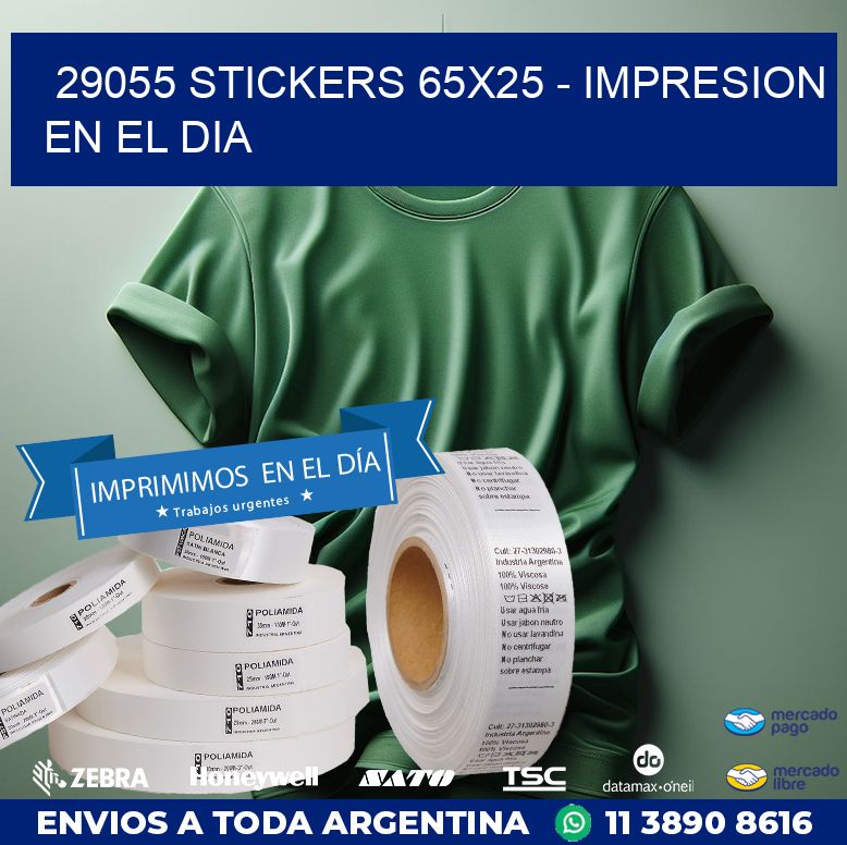 29055 STICKERS 65x25 - IMPRESION EN EL DIA
