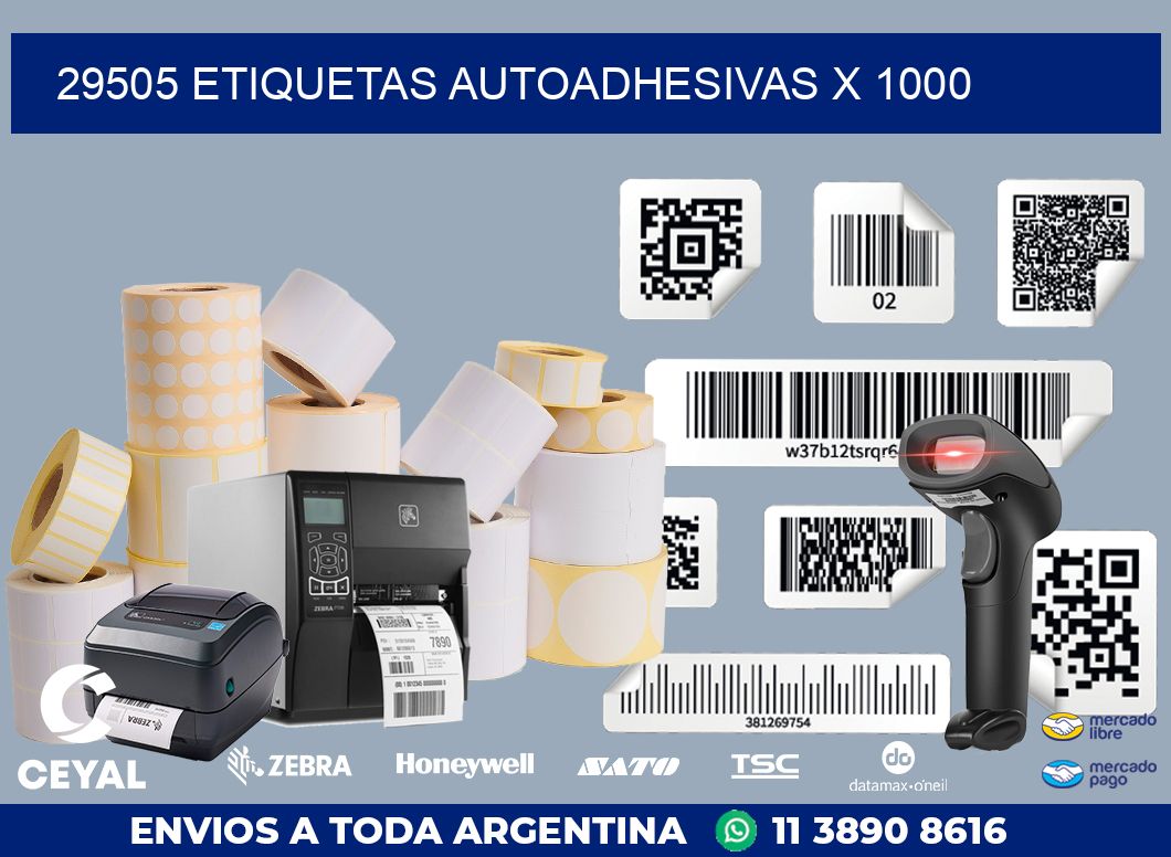 29505 ETIQUETAS AUTOADHESIVAS X 1000