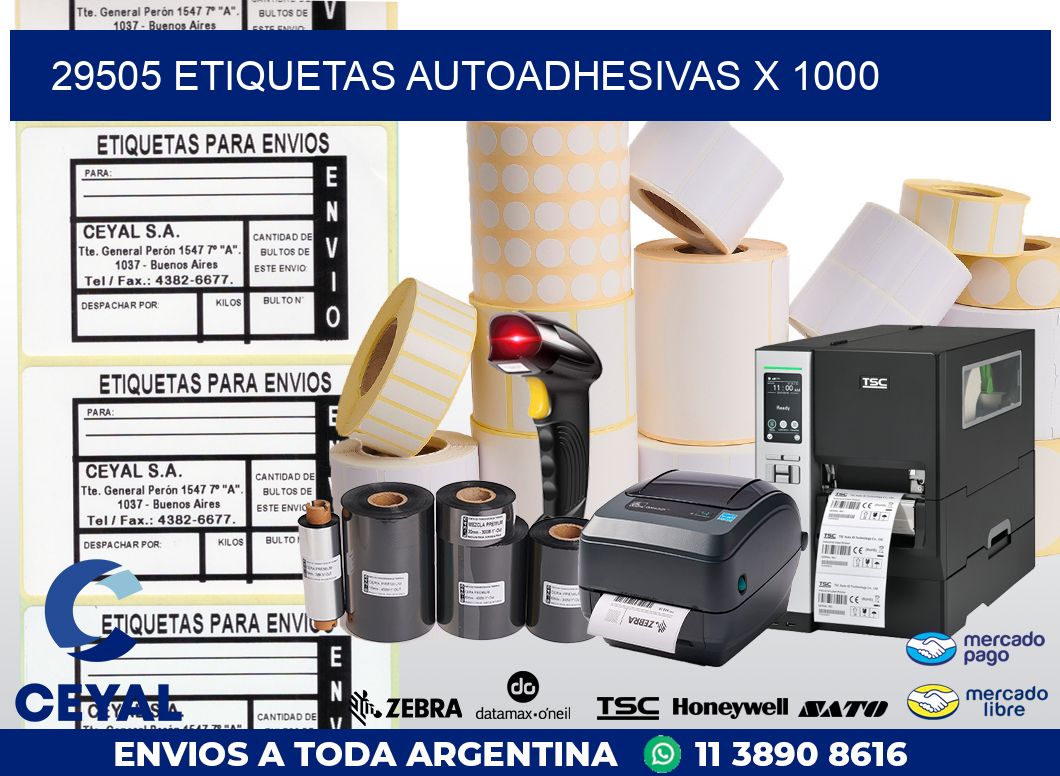29505 ETIQUETAS AUTOADHESIVAS X 1000