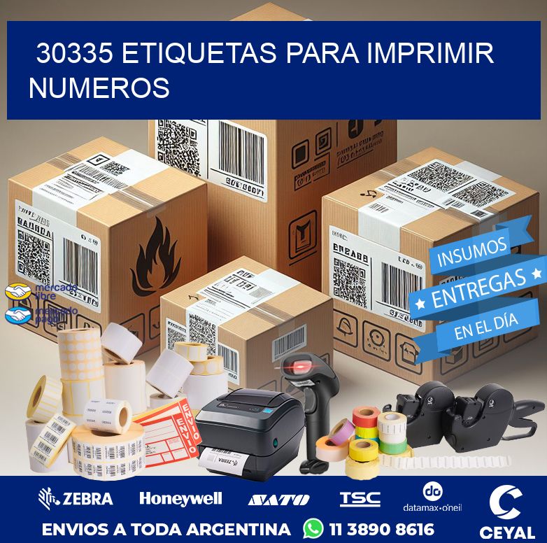 30335 ETIQUETAS PARA IMPRIMIR NUMEROS