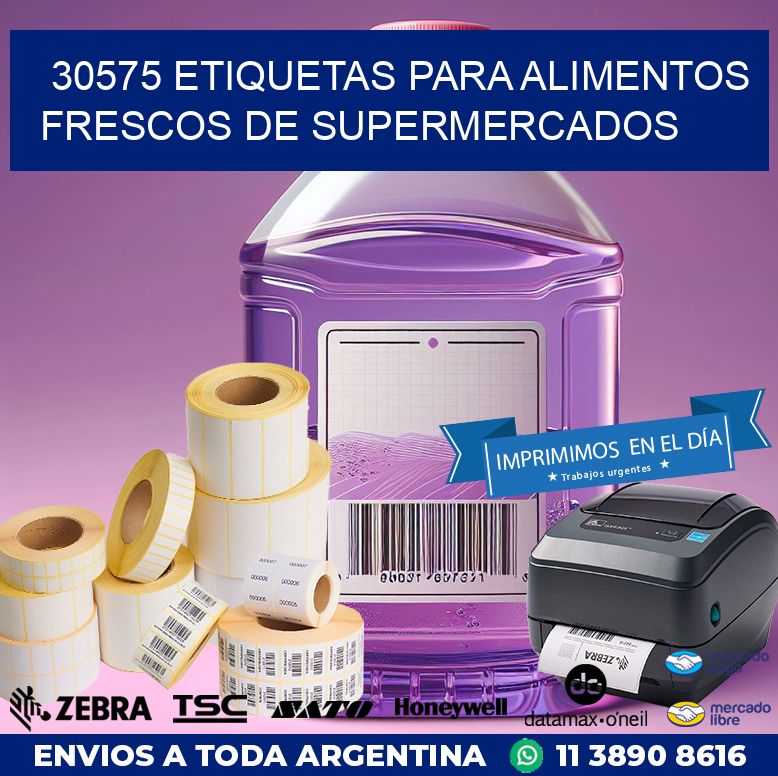 30575 ETIQUETAS PARA ALIMENTOS FRESCOS DE SUPERMERCADOS